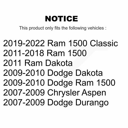 Cmx Front Disc Brake Caliper For Ram 1500 Dodge Classic Durango Chrysler Aspen Dakota SLC-18B5055